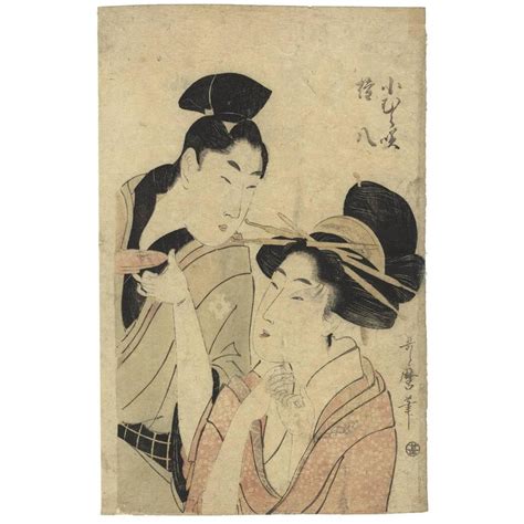 utamaro i kitagawa ukiyo e japanese woodblock print late 18th century
