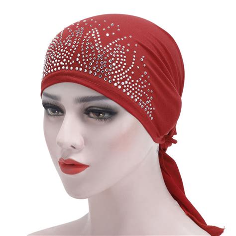 Under Hat Bonnet Ninja Inner Women Muslim Islamic Wrap Neck Full Cover Turban Cap