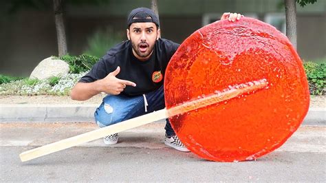 Diy World Biggest Lollipop Extremely Awesome World Record Youtube