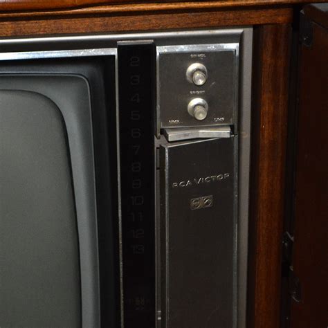 Circa 1960s Rca Victor Television Console Cabinet Ebth