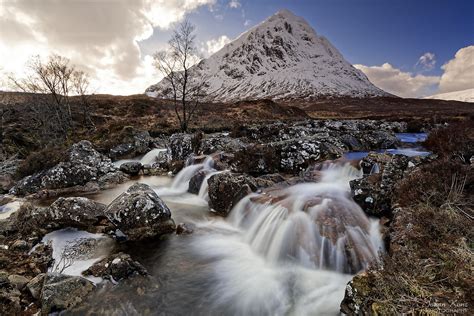 Buachaille Etive Mor Waterfall At The Last Morning Of The Flickr