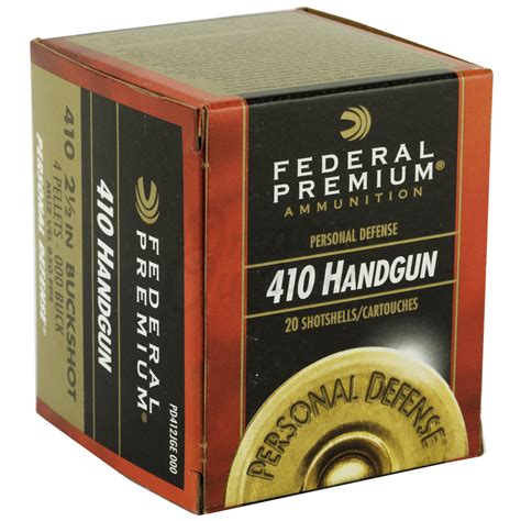 federal personal defense ammo 410 2 1 2 inch 000 buckshot 20 rounds omaha outdoors