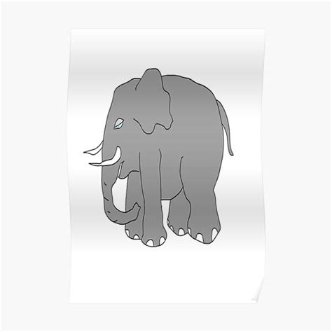 The Elephant Never Forgets Poster By Cutestuffnow Redbubble