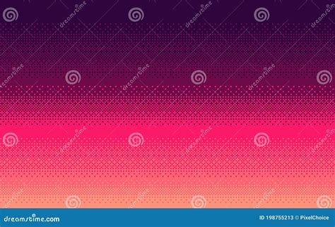 Pixel Art Dithering Gradient Color Stock Vector Illustration Of