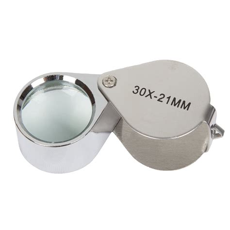 30x 21mm Glass Magnifying Magnifier Jeweler Eye Jewelry Loupe Loop