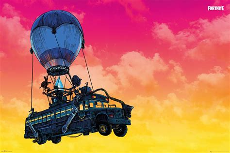 Includes exclusive burnout and funk ops 2 figures and victory umbrella. Battle Bus | Fortnite Poster | EMP