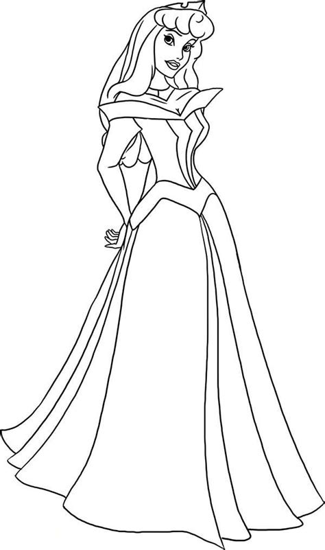 Choose the type of your image: How To Draw Princess Aurora In Sleeping Beauty Coloring ...