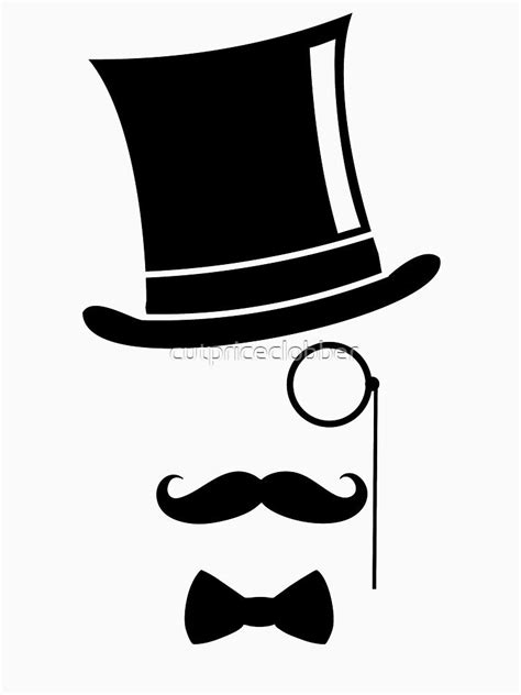 Mustache Monocle Top Hat T Shirt By Bigtime Aff Sponsored Top