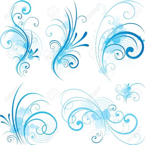 Blue Swirls Stock Vector Illustration And Royalty Free Blue Swirls