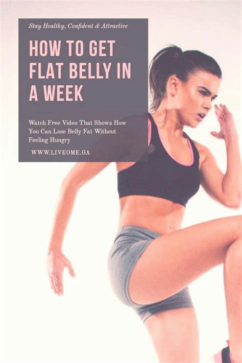 How To Get Flat Belly In A Week Flat Belly Workout Belly Workout Flatter Stomach In A Week