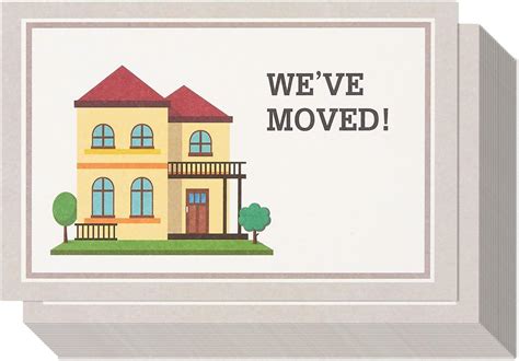 50 Pack Weve Moved Postcards For Moving Announcements Fill In The