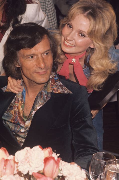Cyndi With Hugh Hefner Pipe And Pjs The Seventies
