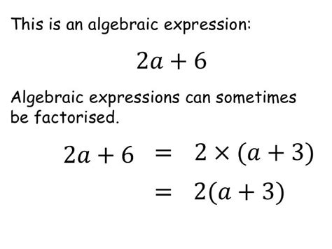 Algebraic Expression Examples With Answers Pdf