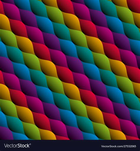 Wavy Colorful Seamless Pattern Royalty Free Vector Image