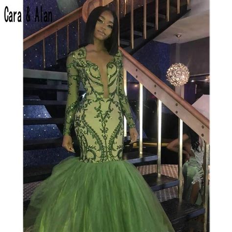 2019 Black Girls Prom Dresses Long Lace Applique Party Dress Vestido