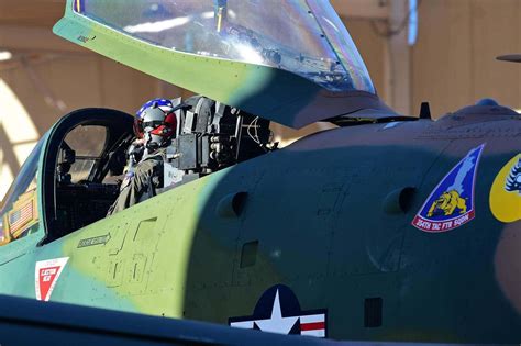 A 10 Warthog Emerges Painted In Green And Tan Camouflage The Drive