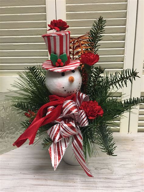Christmas gifts delivered, mail order holiday gifts. Whimsical snowman arrangement fresh pines | Christmas ...