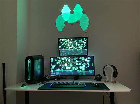 Gaming And Home Office Setup With Aurora R9 Ralienware
