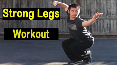 Strong Legs Workout With Kung Fu Stances Training Youtube