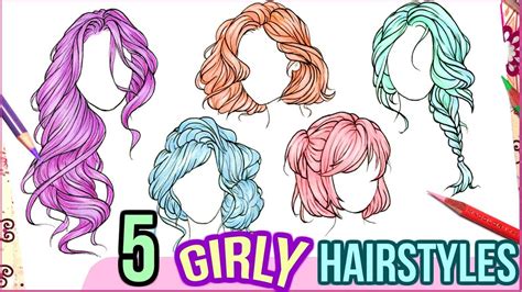 Hairstyle Girl Drawing Hairstyls For Men And Girls