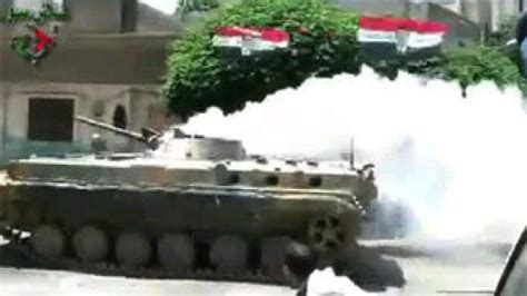 syrian tanks pull back from hama news khaleej times