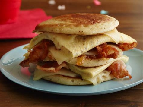 Bacon Egg And Cheese Stuffed Pancakes Recipes