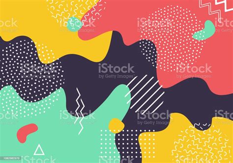 Vector Abstract Pop Art Pattern Background With Lines And