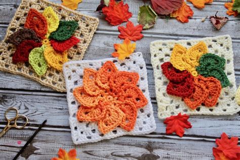 This granny square crochet bag is a beauty and deserves a place on your must make list … we fell hard when we saw this crochet granny square flowers bag the best part is it's a wonderful free pattern! Fall Leaves Granny Square Free Crochet Pattern - Knit And ...