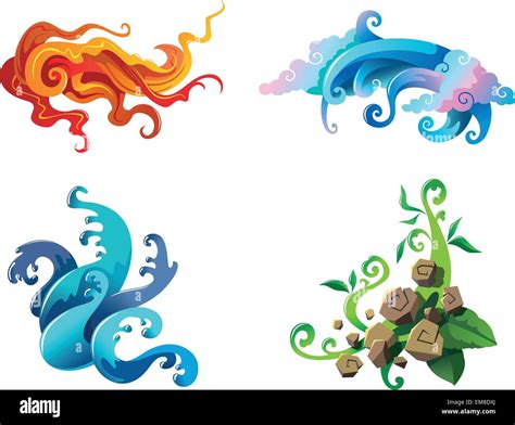The Four Elements Stock Vector Image And Art Alamy