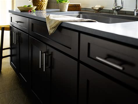 Kitchen cabinets play a huge role in any kitchen remodel. Black Kitchen Cabinets | Dayton Door Style | CliqStudios ...