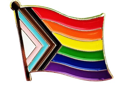 Progress Pride Flag Enamel Pin Badge