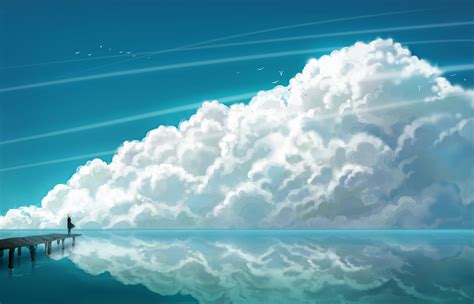 Fantasy Sea Clouds Hd Wallpaper