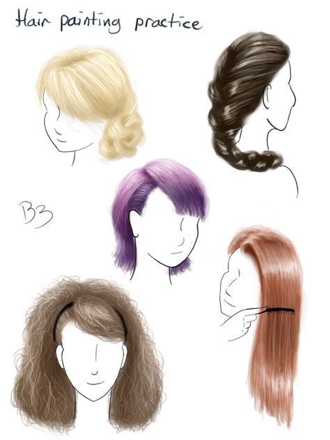 Hair Painting Practice 1 By Bronybiscuitbites On Deviantart