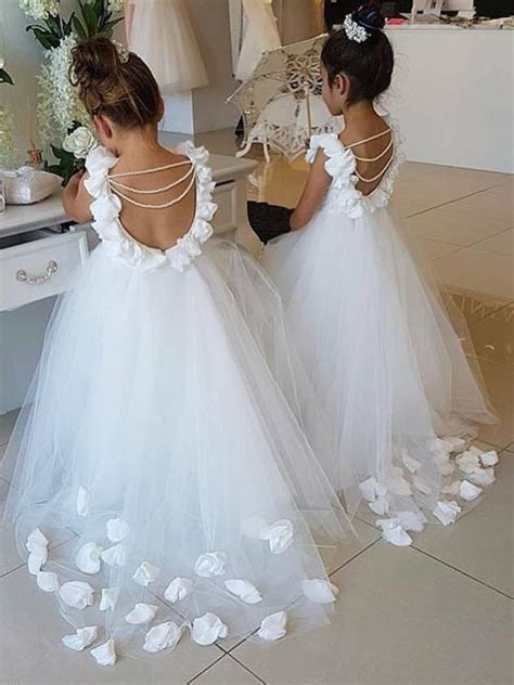 ️cremedelabride👰🏻👰🏼👰🏽👰🏾👰🏿 With Images White Flower Girl Dresses