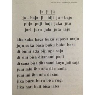 Buku bacalah, cara cepat belajar membaca. BUKU ANAK BACALAH 1-3 / PAKET CARA CEPAT BELAJAR MEMBACA 1 ...