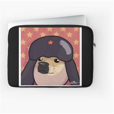 Communist Doggo Laptop Sleeve For Sale By Kodatzune Redbubble