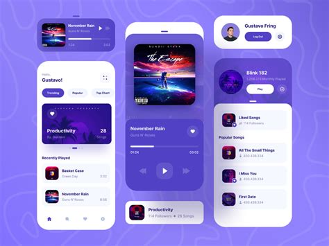 Music Player App in 2020 | Music player app, Background music app, Music app design