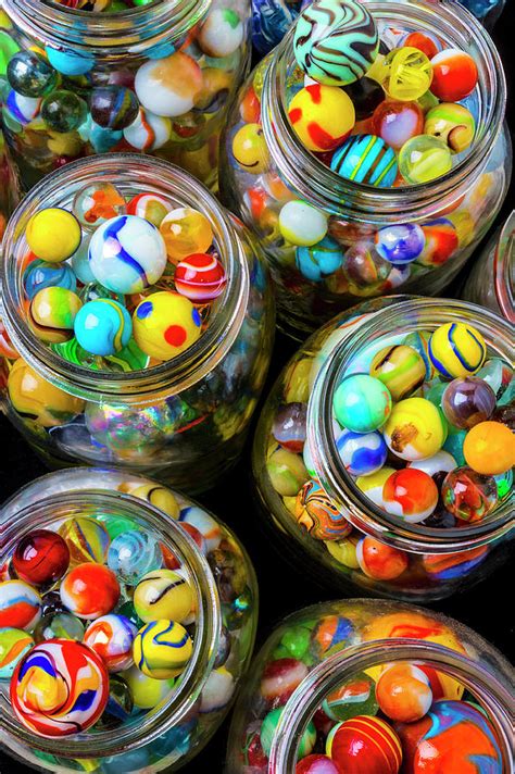 Jars Full Of Pretty Marbles Photograph By Garry Gay Fine Art America