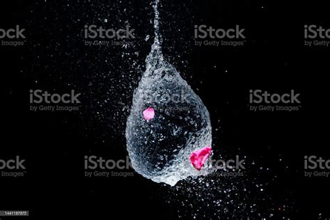 Exploding Water Balloon High Speed Photography Stock Photo Download