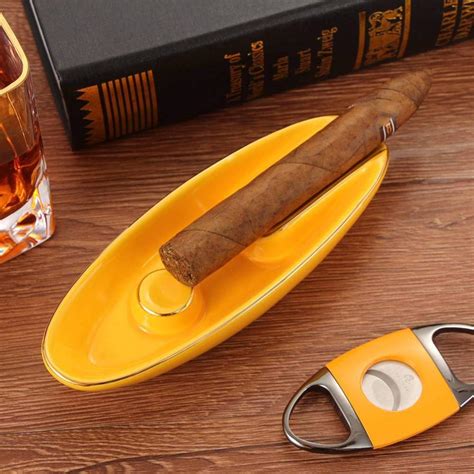Buy Galiner Cigar Ashtray Portable Boat Shape Holder Ash Tray Outdoor Creative Travel Pocket