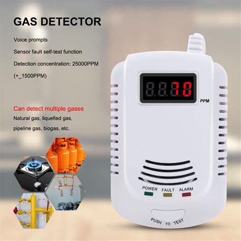 Buy Home Standalone Plug In Combustible Gas Detector Lpg Gas Leak Alarm