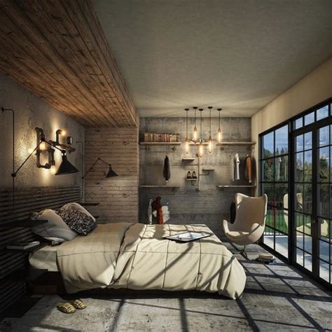 ultimate industrial bedroom design ideas  pictures