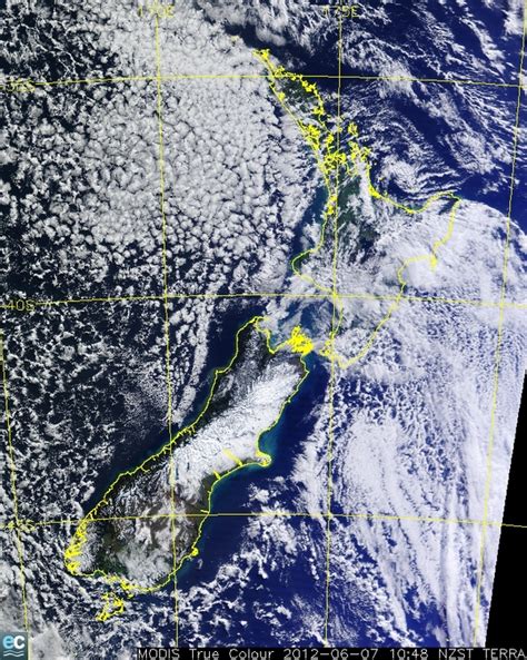 Satellite Image Of The South Island Snow Storm Scoop News
