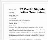 Credit Card Dispute Letter Template Images