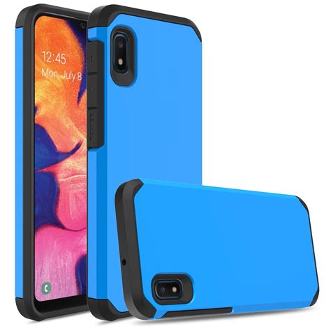 Elegant Choise Case For Galaxy A10e Case Slim Dual Layer Protective Shock Absorbing Silicone