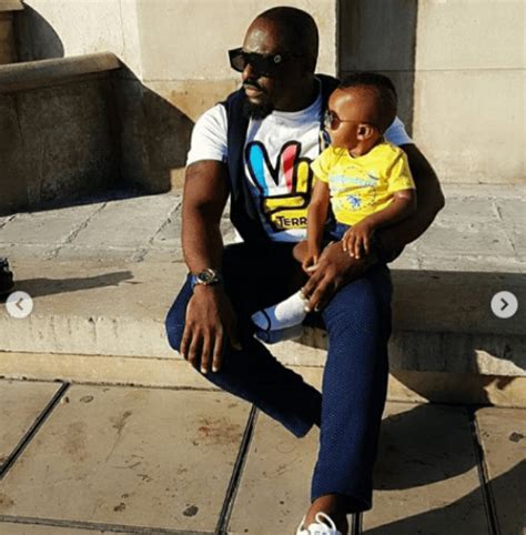 Jim Iyke Visits The Eiffel Tower With His Young Son Harvis Photos