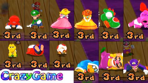 Mario Party 9 All Characters 3rd Animation Youtube