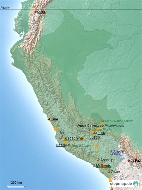 Stepmap Peru Komplett Landkarte Für Deutschland