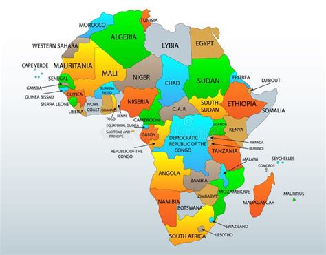 Africa Cartina Degli Stati