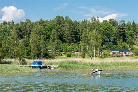 Summer In Sweden Editorial Stock Image Image Of Cottage 73514064